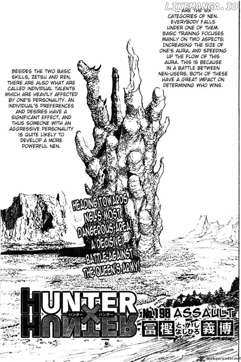 Hunter x Hunter, Chapter 198 image 01